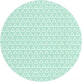 tissu Triangles - Mint (Oëko-Tex)