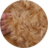 Cheveux de poupée waldorf Mohair 4 cm - Blond doré