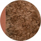 Cheveux de poupée Mohair à coudre 4 cm - Chatain